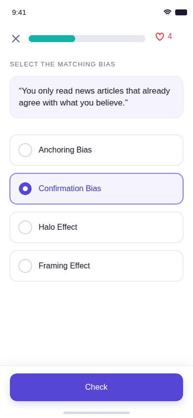 Lepsychon lesson question screen