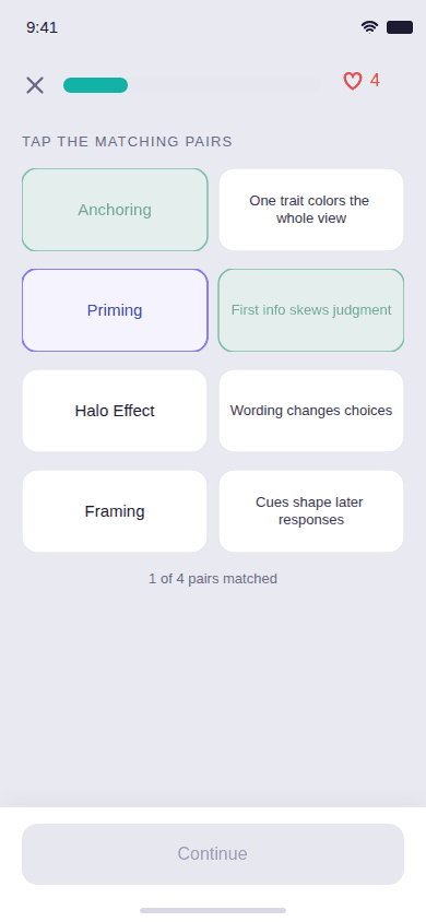 Lepsychon review screen